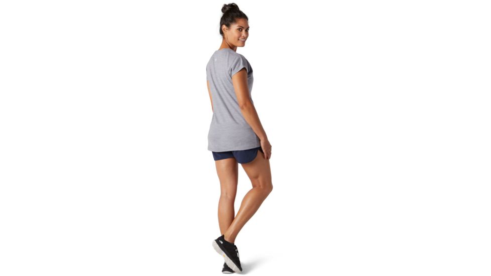 Smartwool Merino Sport 150 Mountain Reflection Tee - Womens, Light Gray Heather, Extra Small, SW016139545-XS
