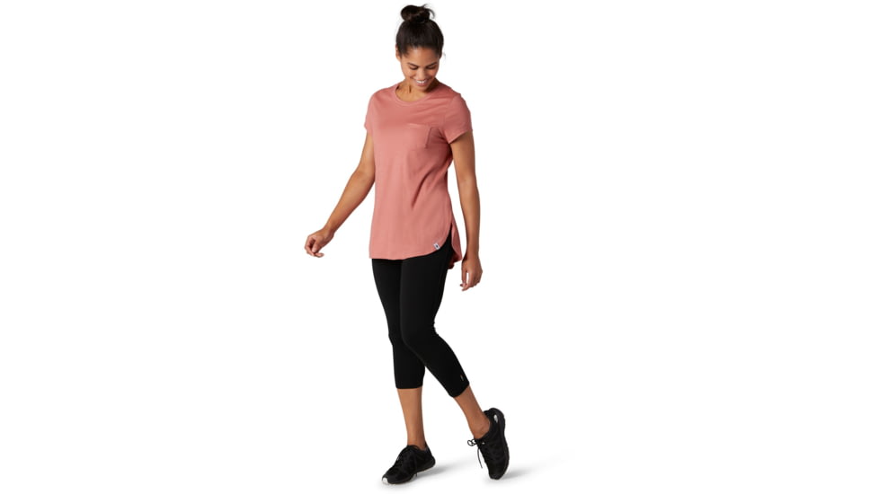 Smartwool Merino Sport 150 Pocket Tee - Womens, Canyon Rose, Small, SW016255C82-S