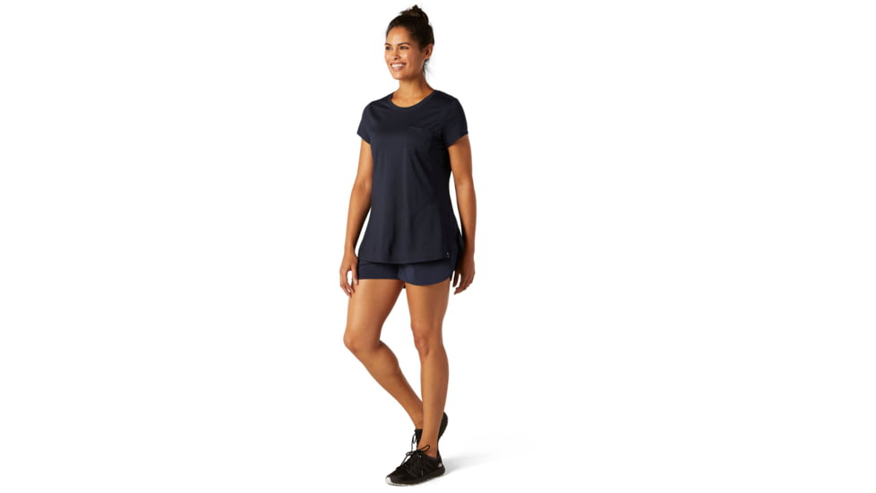 Smartwool Merino Sport 150 Pocket Tee - Womens, Deep Navy, Medium, SW016255092-M