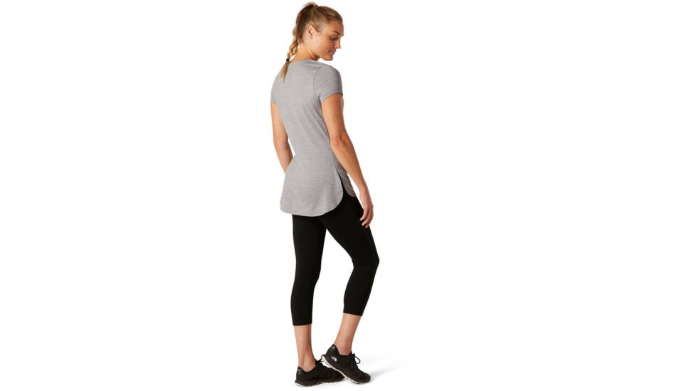 Smartwool Merino Sport 150 Pocket Tee - Womens, Light Gray Heather, Medium, SW016255545-M