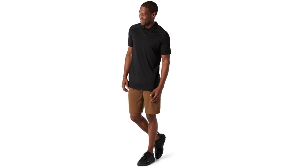 Smartwool Merino Sport 150 Polo - Mens, Black, Large, SW000372001-L