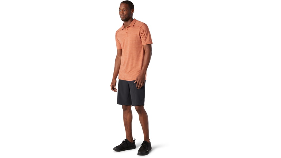 Smartwool Merino Sport 150 Polo - Mens, Bombay Brown Heather, Small, SW000372C92-S