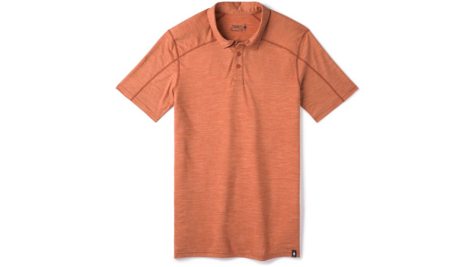 Smartwool Merino Sport 150 Polo - Mens, Bombay Brown Heather, Small, SW000372C92-S