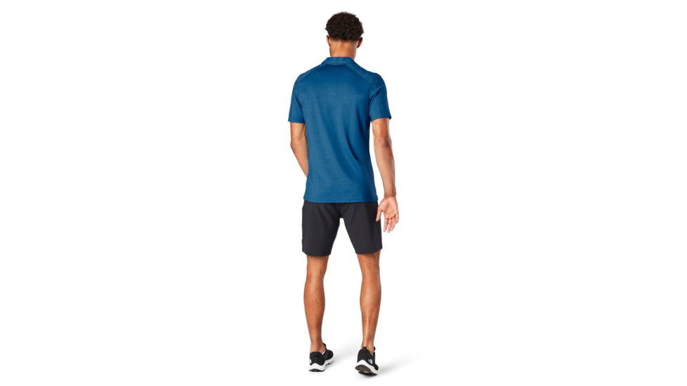 Smartwool Merino Sport 150 Polo - Mens, Light Neptune Blue Heather, Medium, SW000372G16M