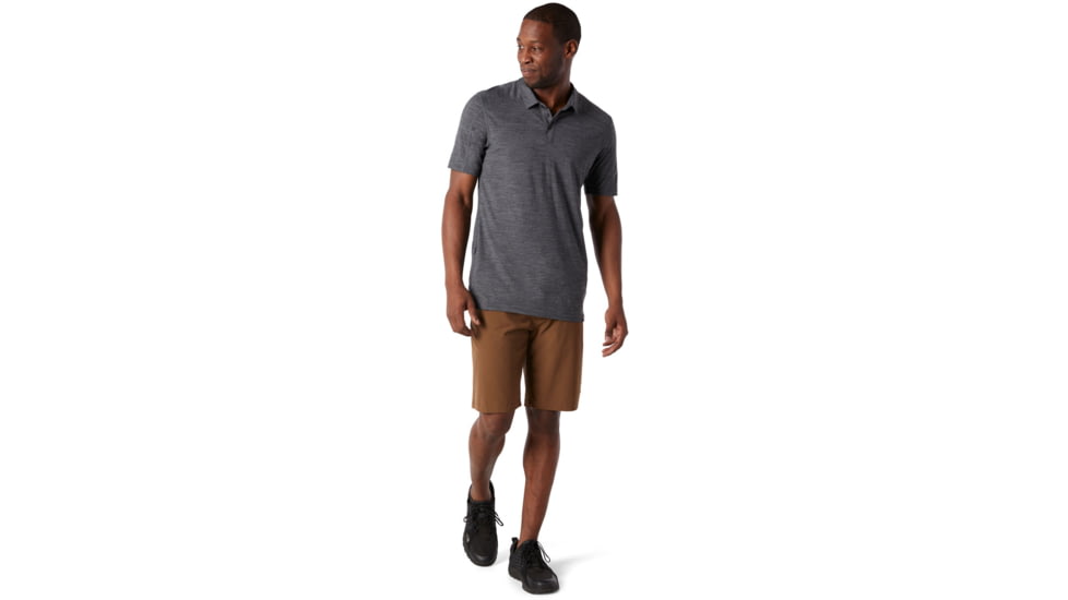 Smartwool Merino Sport 150 Polo - Mens, Medium Gray Heather, Small, SW000372084-S