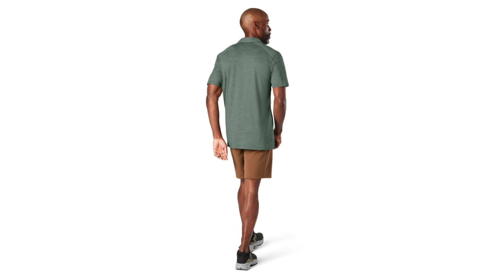 Smartwool Merino Sport 150 Polo - Mens, Sage Heather, Small, SW000372F72S