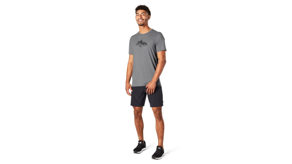 Smartwool Merino Sport 150 Rocky Range T-Shirt - Mens, Light Gray Heather, 2XL, SW000796545-LGH-XX-Large