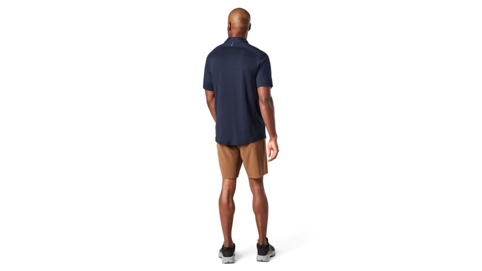 Smartwool Merino Sport 150 Short Sleeve Button Down - Mens, Deep Navy, Extra Large, SW016203092XL