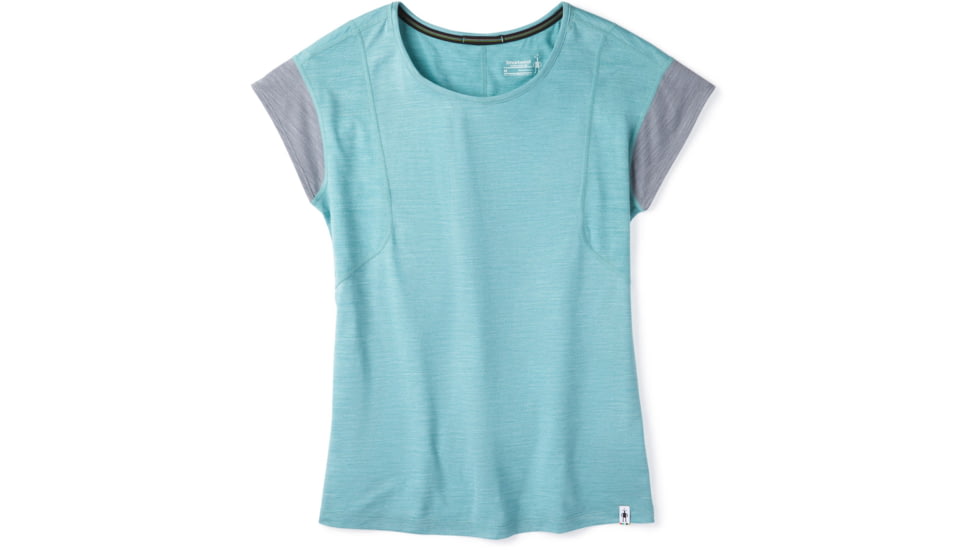 Smartwool Merino Sport 150 Short Sleeve - Womens, Wave Blue Heather, Medium, SW015136D25-M