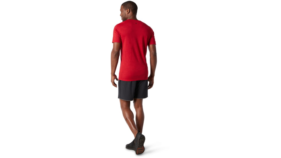 Smartwool Merino Sport 150 Tee - Mens, Chili Pepper Heather, 2XL, SW016136B95-XXL