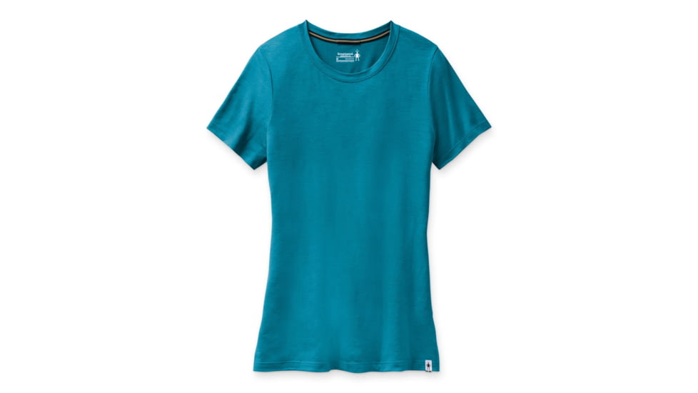 Smartwool Merino Sport 150 Tee - Womens, Light Ocean Abyss Heather, Large, SW000716F67L