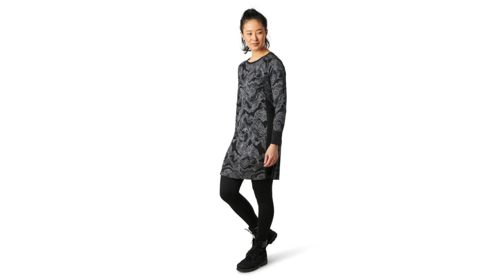 Smartwool Merino Sport 250 Dress - Womens, Black Geode Pattern, Medium, SW016329E45-M