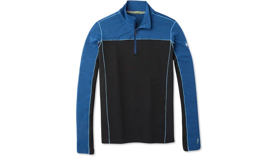 Smartwool Merino Sport 250 Long Sleeve 1/4 Zip - Mens, Alpine Blue Heather, Small, SW019024B26-S