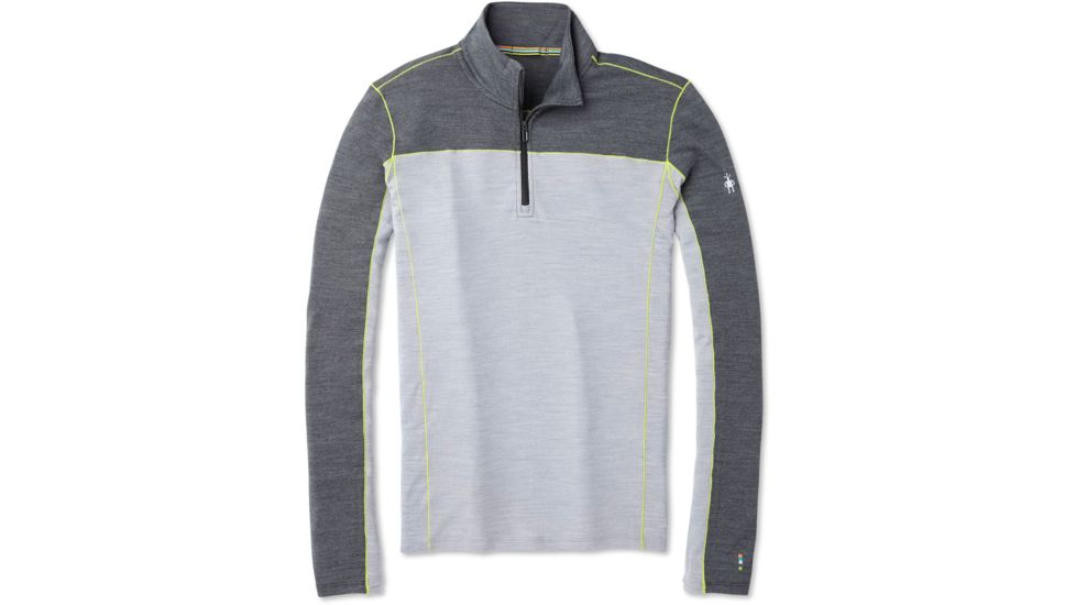 Smartwool Merino Sport 250 Long Sleeve 1/4 Zip - Mens, Charcoal Heather, 2XL, SW019024010-XXL