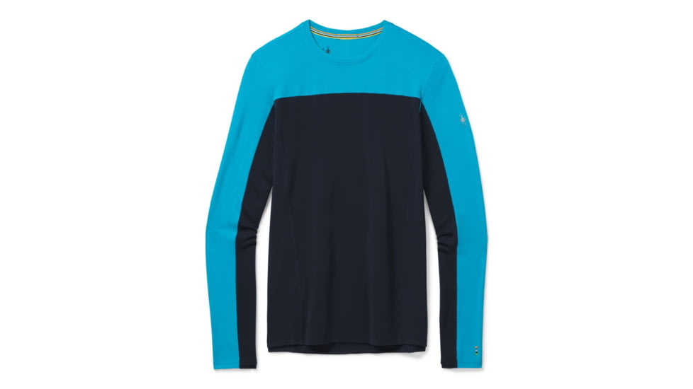 Smartwool Merino Sport 250 Long Sleeve Crew - Mens, Sea Blue/Deep Navy, Extra Large, SW019023E82-XL