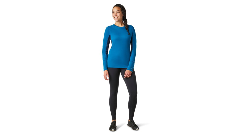 Smartwool Merino Sport 250 Long Sleeve Crew - Womens, Ocean Abyss, Medium, SW019250E21-M