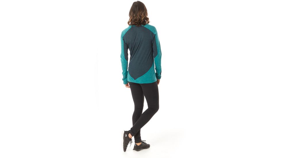 Smartwool Merino Sport 250 Long Sleeve Crew - Womens, Peacock Heather, Medium, SW019250B78-M