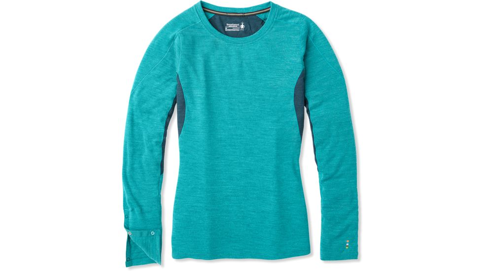 Smartwool Merino Sport 250 Long Sleeve Crew - Womens, Peacock Heather, Medium, SW019250B78-M
