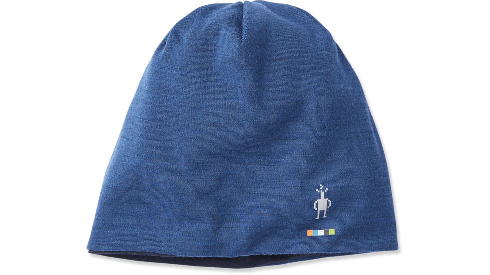Smartwool Merino Sport 250 Reversible Beanie, Alpine Blue Heather, One Size, SW000649B26-1FM