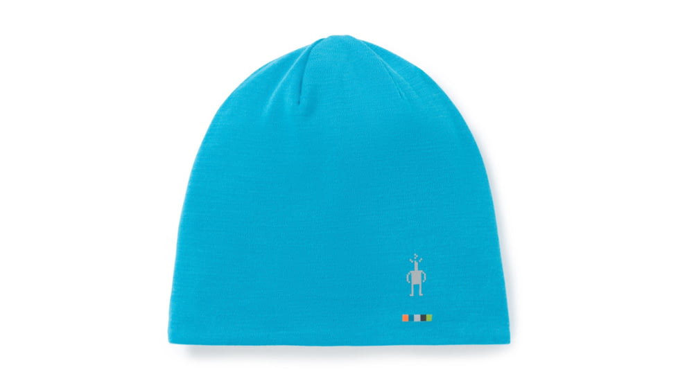 Smartwool Merino Sport 250 Reversible Beanie, Sea Blue/Deep Navy, One Size, SW000649E82-1FM