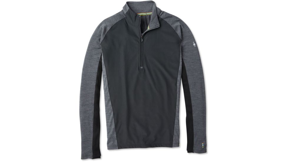 Smartwool Merino Sport 250 Wind 1/2 Zip - Mens, Black, Extra Large, SW019029001-XL