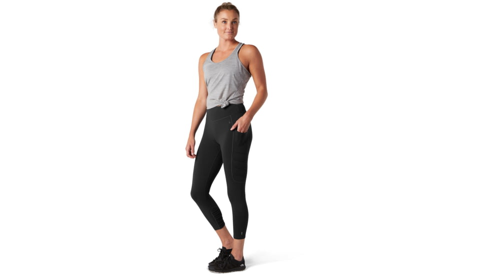 Smartwool Merino Sport Capri - Womens, Black, Extra Small, SW016140001-XS