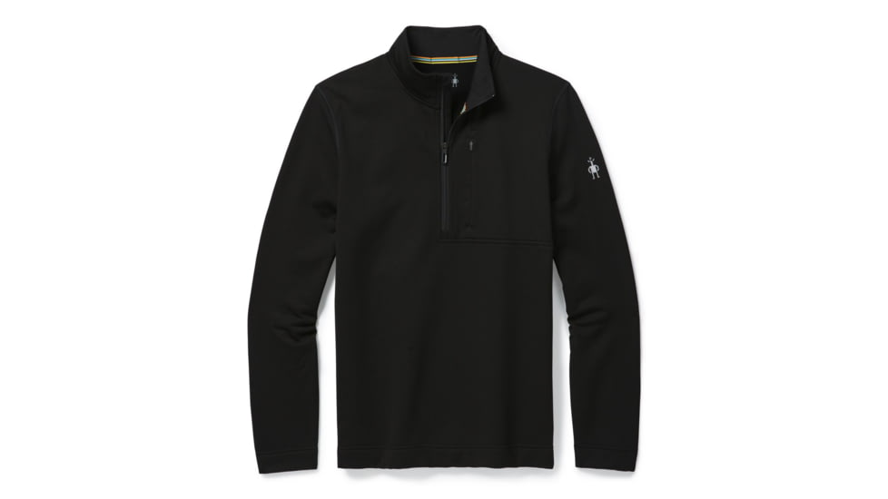 Smartwool Merino Sport Fleece 1/2 Zip - Mens, Black, Small, SW019043001-S