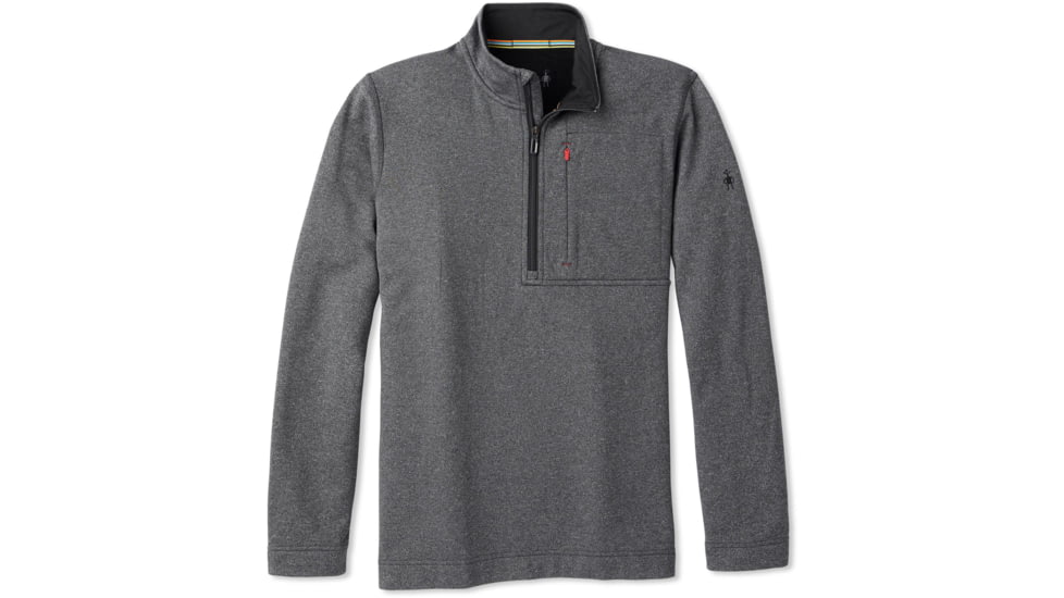 Smartwool Merino Sport Fleece 1/2 Zip - Mens, Charcoal Heather, Medium, SW019043010-M