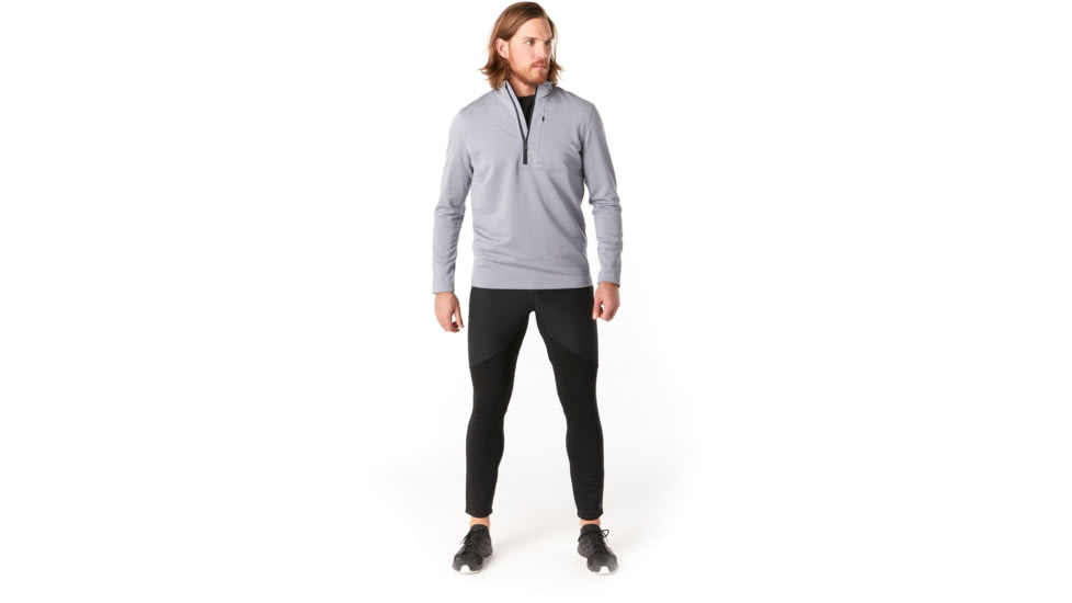Smartwool Merino Sport Fleece 1/2 Zip - Mens, Light Gray Heather, Large, SW019043545-L