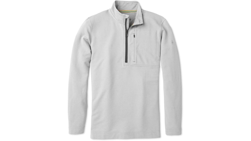 Smartwool Merino Sport Fleece 1/2 Zip - Mens, Light Gray Heather, Large, SW019043545-L