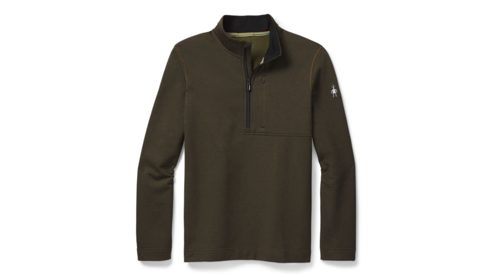 Smartwool Merino Sport Fleece 1/2 Zip - Mens, Military Olive Heather, Small, SW019043D12-S