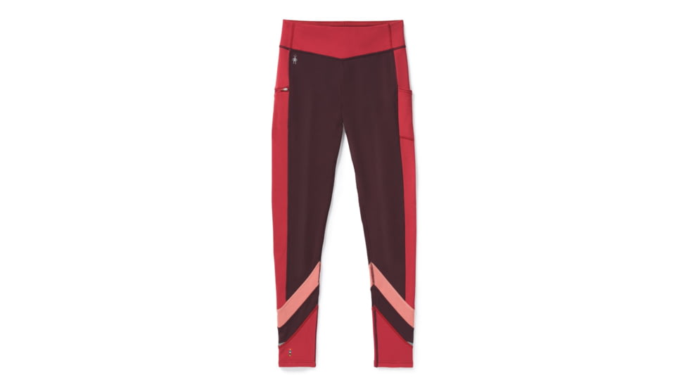 Smartwool Merino Sport Fleece Colorblock Tight - Womens, Woodsmoke, Large, SW016339B84-L