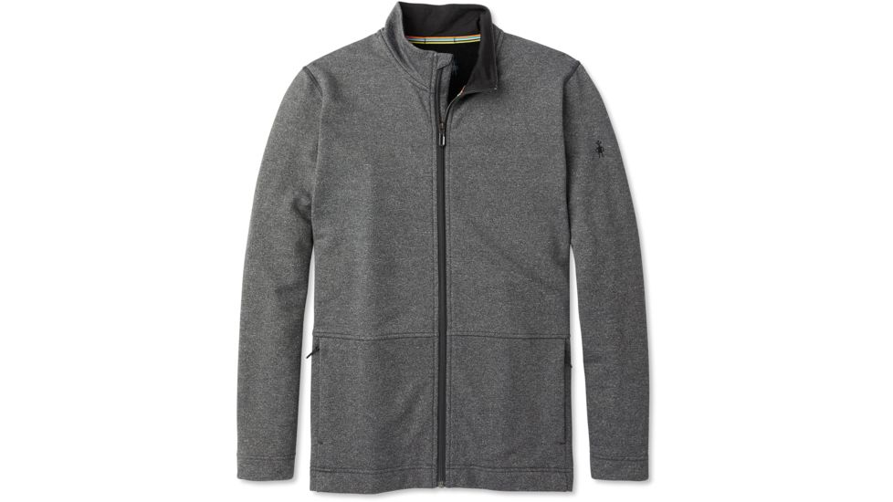 Smartwool Merino Sport Fleece Full Zip Jacket - Mens, Charcoal Heather, Extra Large, SW019044010-XL
