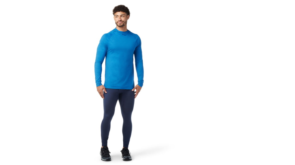 Smartwool Merino Sport Hoodie - Mens, J96 Laguna Blue, Small, SW016556J96S
