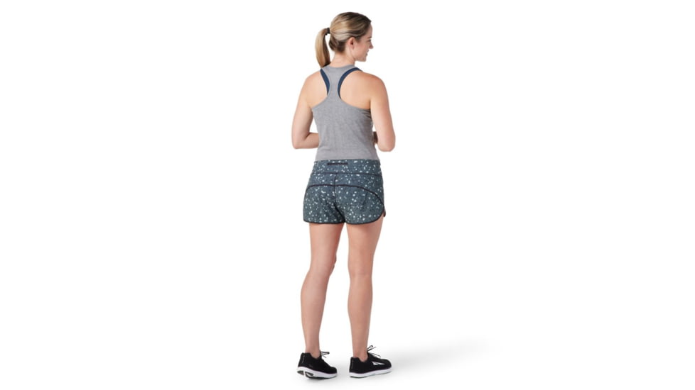 Smartwool Merino Sport Lined Short - Womens, Black Composite Print, Large, SW016604J43L