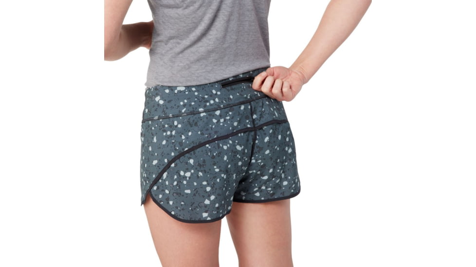 Smartwool Merino Sport Lined Short - Womens, Black Composite Print, Large, SW016604J43L