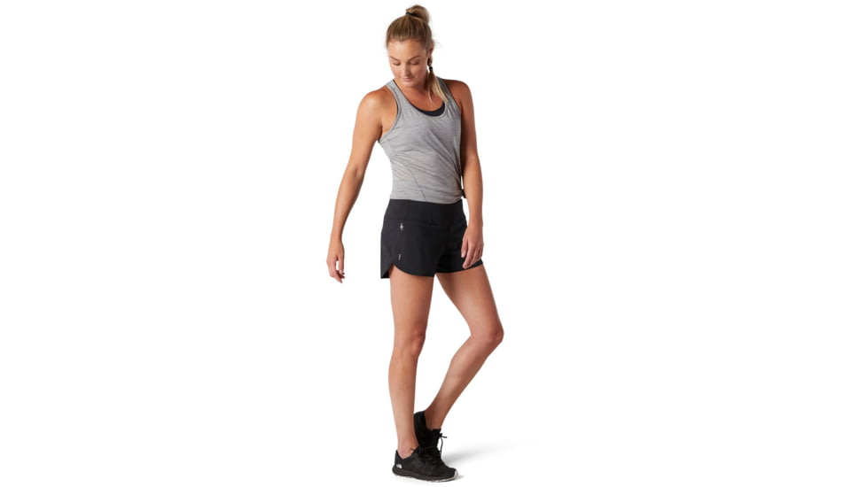 Smartwool Merino Sport Lined Short - Womens, Black, Extra Small, SW016142001-XS