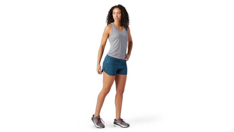 Smartwool Merino Sport Lined Short - Womens, Twilight Blue, Medium, SW016604G74M