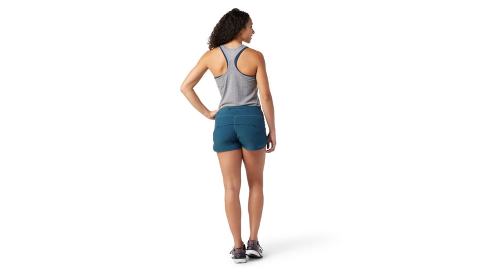 Smartwool Merino Sport Lined Short - Womens, Twilight Blue, Medium, SW016604G74M
