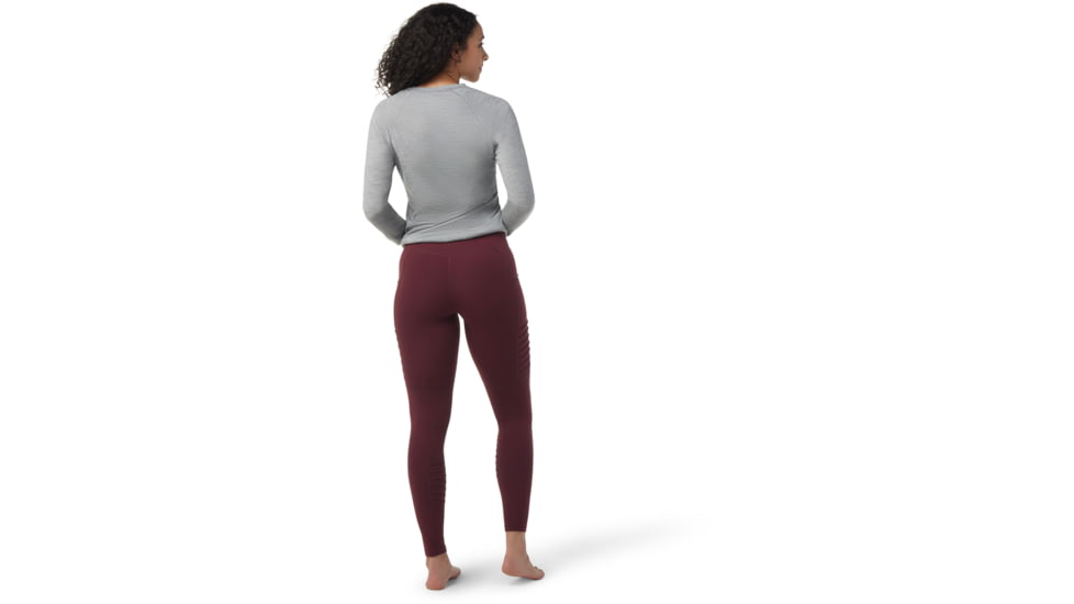Smartwool Merino Sport Moto Legging - Womens, K17 Black Cherry, Large, SW016337K17L