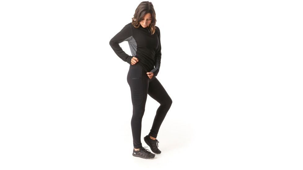 Smartwool Merino Sport Moto Tight - Womens, Black, Extra Large, SW019079001-XL