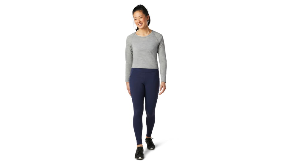 Smartwool Merino Sport Moto Tight - Womens, Deep Navy, Large, SW016337092-L