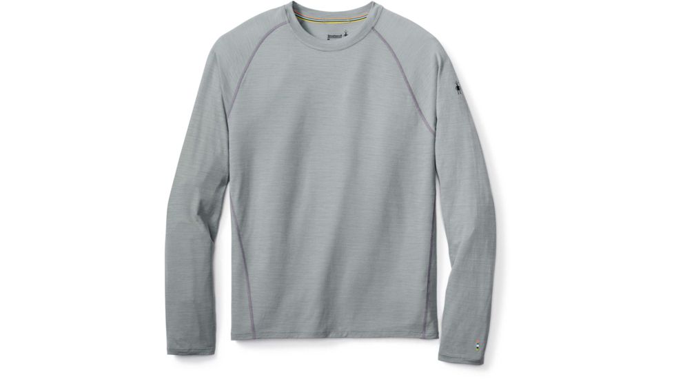 Smartwool Merino150 Base Layer Pattern Long Sleeve - Mens, Light Gray, Medium, SW014051039-M