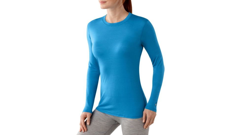 Smartwool Microweight Long Sleeve Crew - Women's-Heritage Blue-X-Large