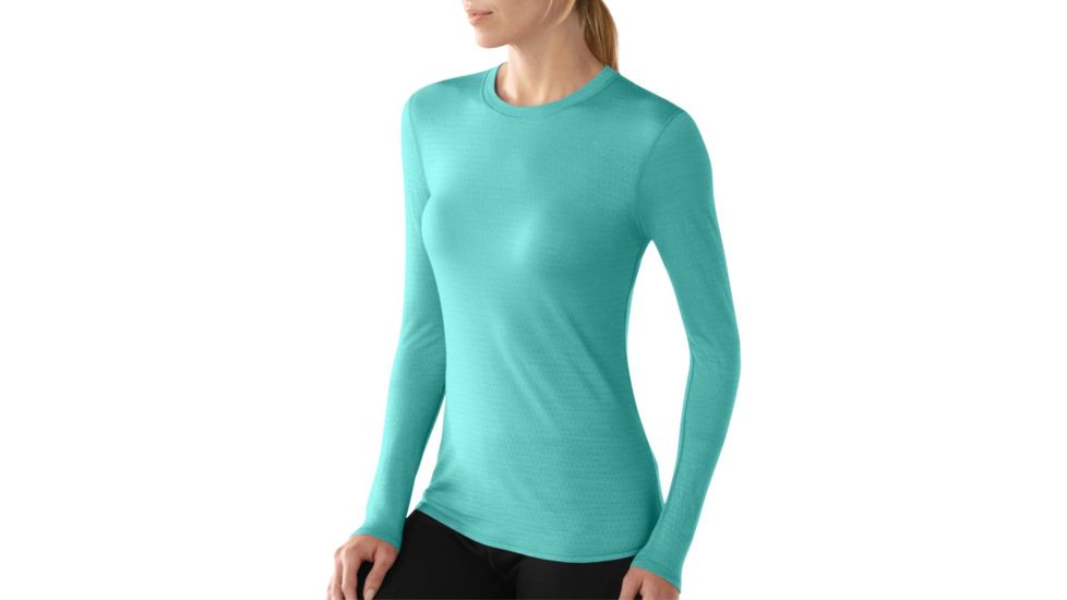 Smartwool Microweight Long Sleeve Crew - Women's-Mineral-Large