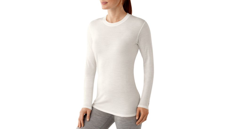 Smartwool Microweight Long Sleeve Crew - Women's-Natural-X-Large