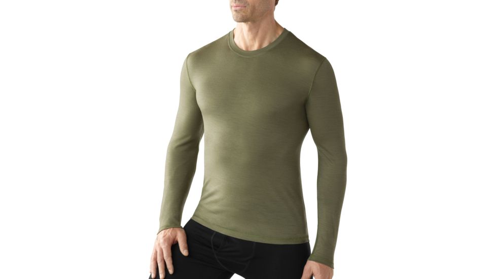 Smartwool Microweight Longsleeve Crew - Men's-Large-Chino
