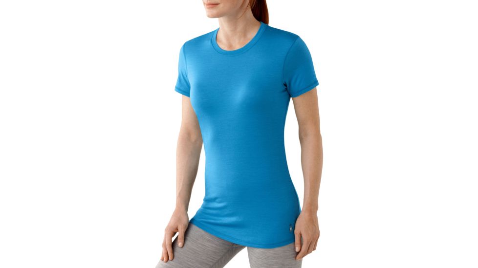 Smartwool Microweight T-Shirt - Women's-Large-Silver Grey Heather