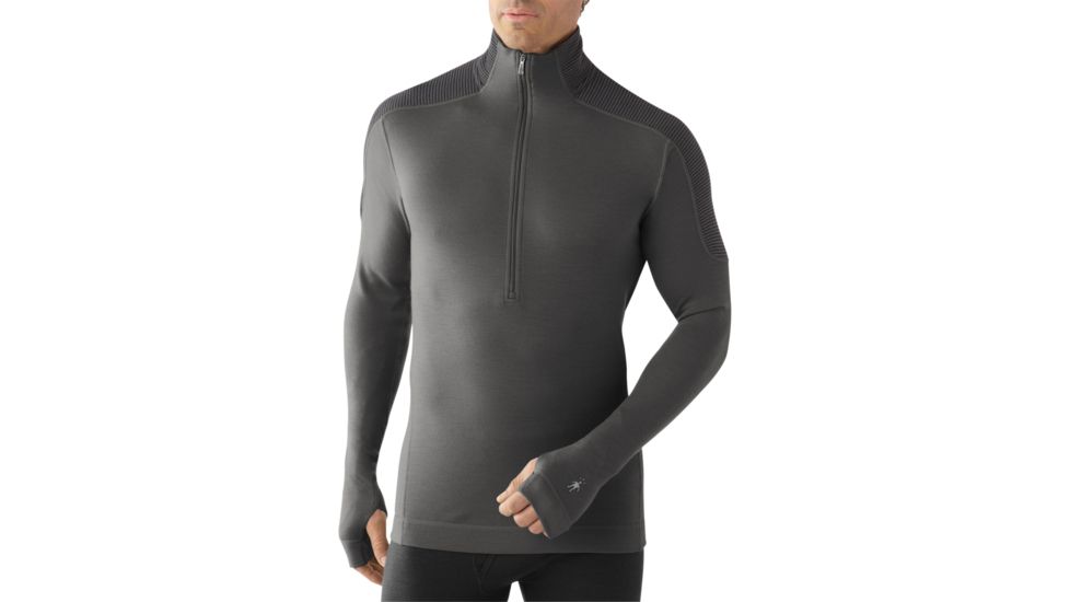 Smartwool Midweight Funnel Zip - Men's-Graphite-Large