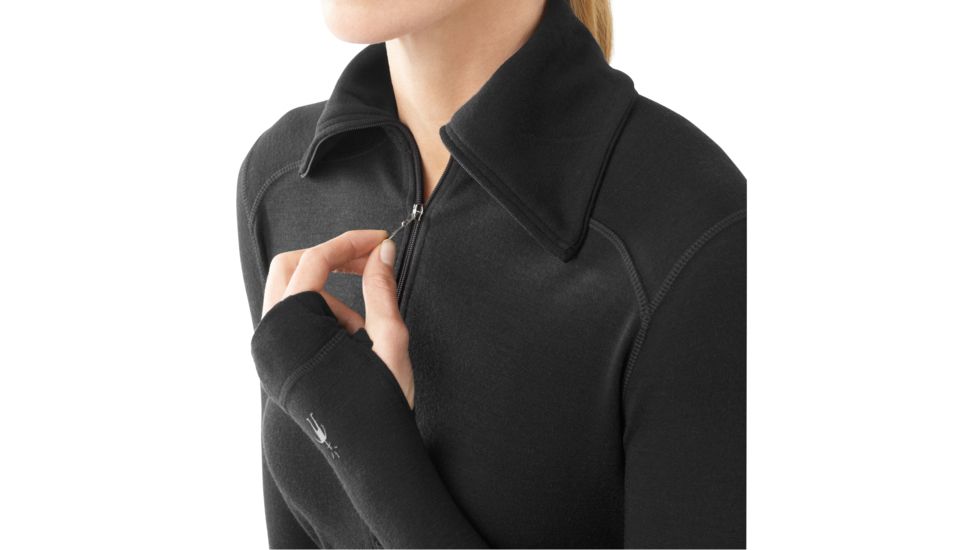 Smartwool Midweight Funnel Zip - Women's-Deep Sea-Small